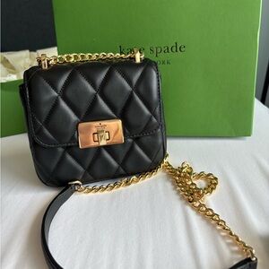 Katy Spade Carey Quilted Micro Flap Crossbody